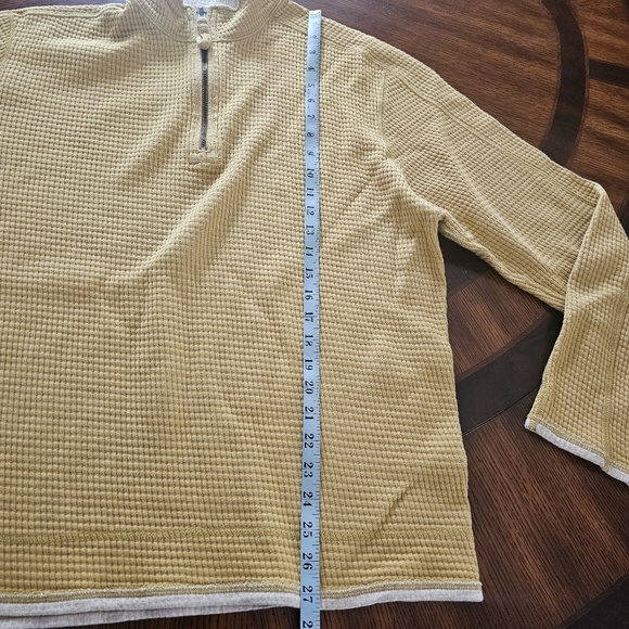 The Territory Ahead Men's Mustard Zip-Up Sweater XL - Picture 9 of 11